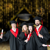 Aperturee - Spark Black Cap Congratutaions Grad Photo Backdrop